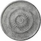 Ekena Millwork Large Floral Ceiling Medallion, Hand-Painted Ultra Pure White Crackle, 41 1/8"OD x 2 1/2"P CM41FLUWC - alternate 1